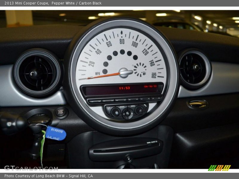 Pepper White / Carbon Black 2013 Mini Cooper Coupe