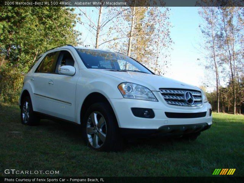 Alabaster White / Macadamia 2006 Mercedes-Benz ML 500 4Matic