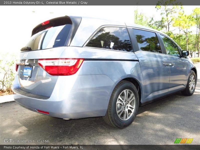 Celestial Blue Metallic / Gray 2013 Honda Odyssey EX-L