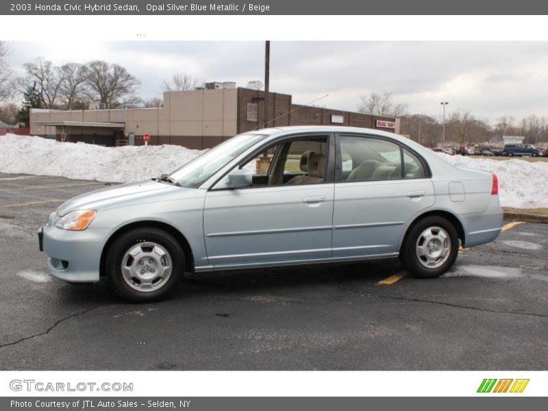  2003 Civic Hybrid Sedan Opal Silver Blue Metallic