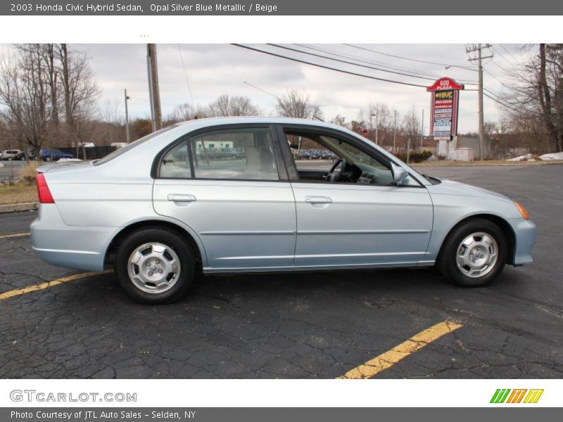  2003 Civic Hybrid Sedan Opal Silver Blue Metallic
