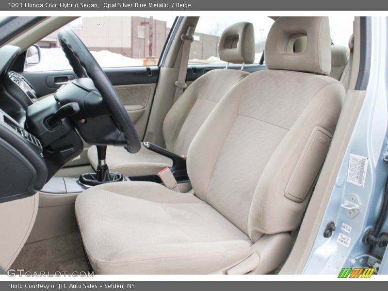 Front Seat of 2003 Civic Hybrid Sedan