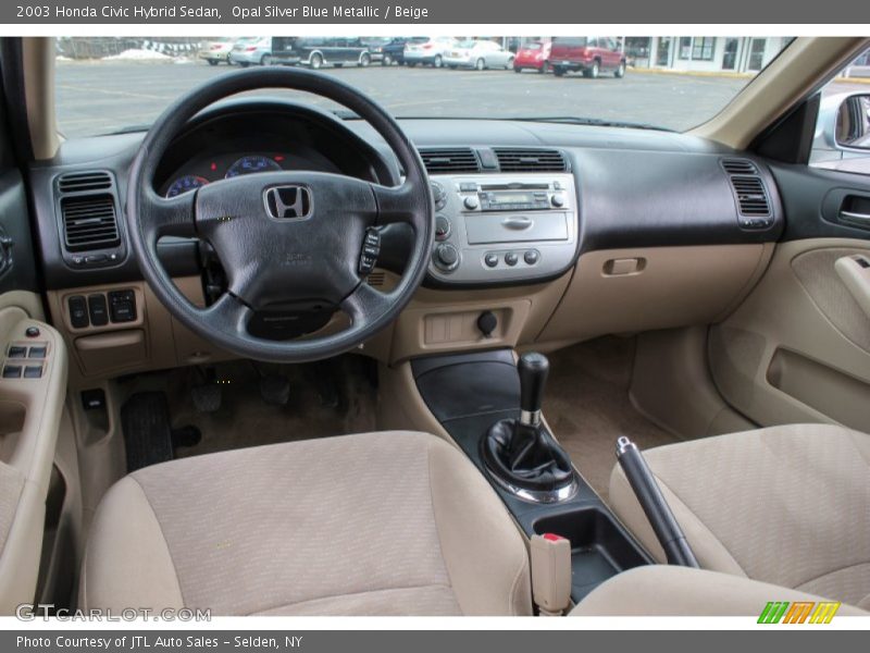 Beige Interior - 2003 Civic Hybrid Sedan 