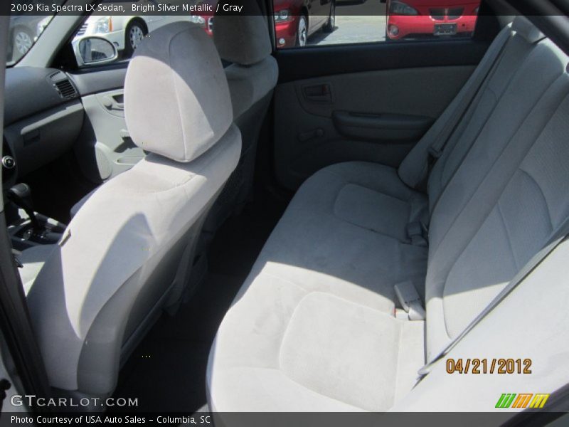 Bright Silver Metallic / Gray 2009 Kia Spectra LX Sedan