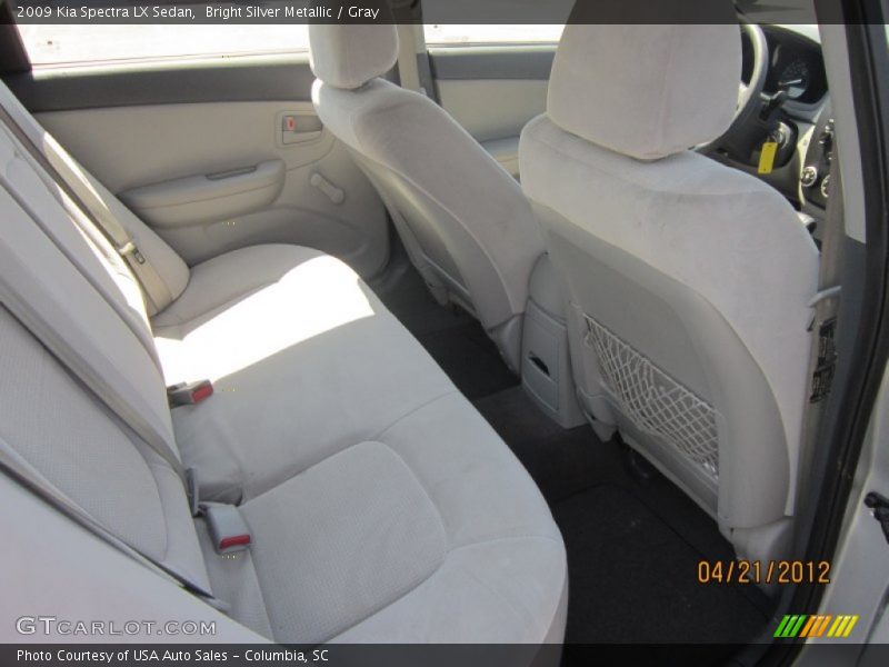 Bright Silver Metallic / Gray 2009 Kia Spectra LX Sedan