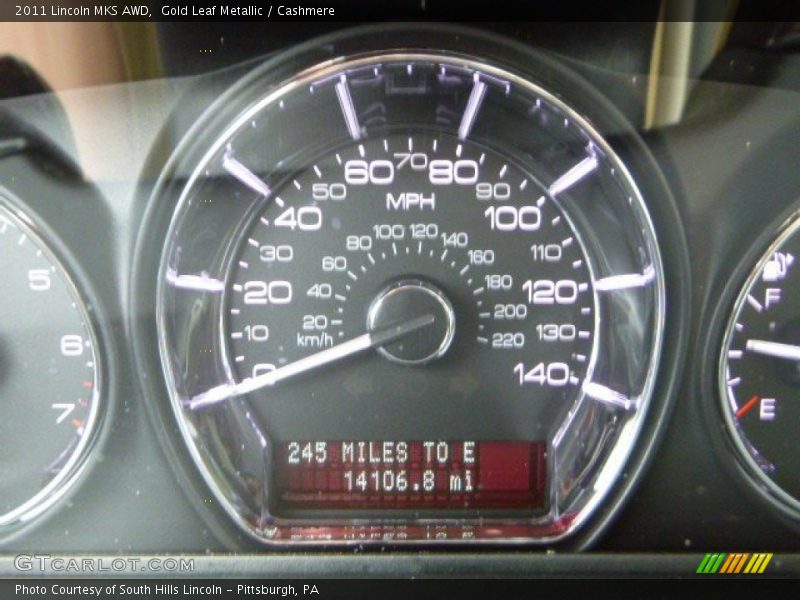Gold Leaf Metallic / Cashmere 2011 Lincoln MKS AWD