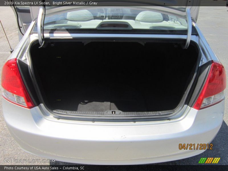 Bright Silver Metallic / Gray 2009 Kia Spectra LX Sedan