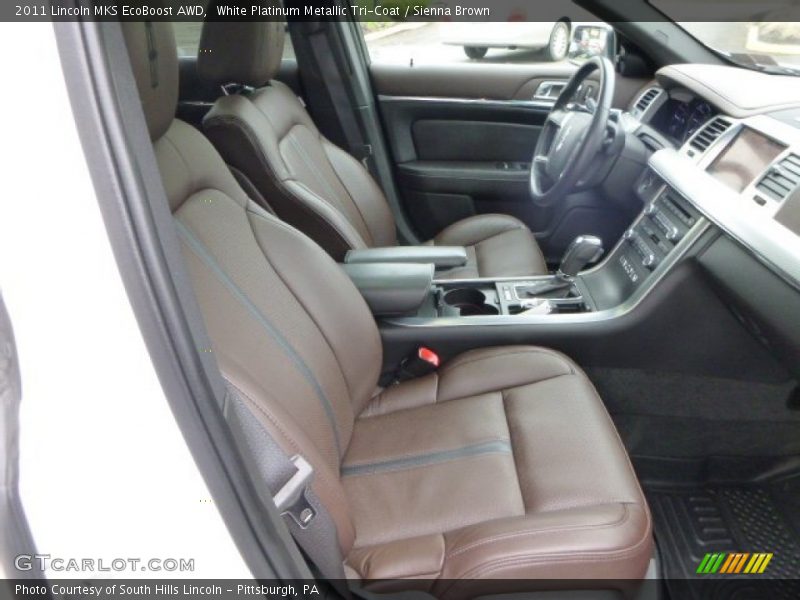 White Platinum Metallic Tri-Coat / Sienna Brown 2011 Lincoln MKS EcoBoost AWD