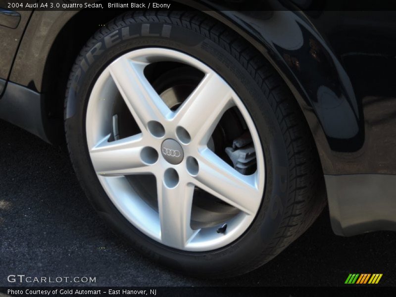 Brilliant Black / Ebony 2004 Audi A4 3.0 quattro Sedan