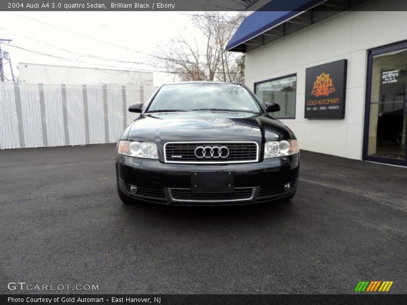Brilliant Black / Ebony 2004 Audi A4 3.0 quattro Sedan