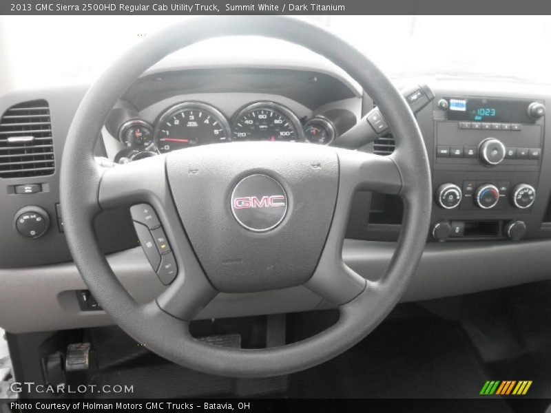 Summit White / Dark Titanium 2013 GMC Sierra 2500HD Regular Cab Utility Truck