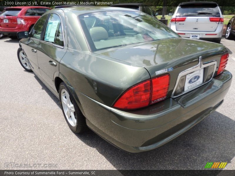 Estate Green Metallic / Medium Parchment 2000 Lincoln LS V8