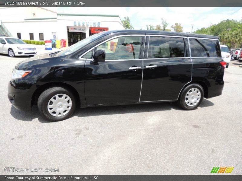 Super Black / Gray 2012 Nissan Quest 3.5 S