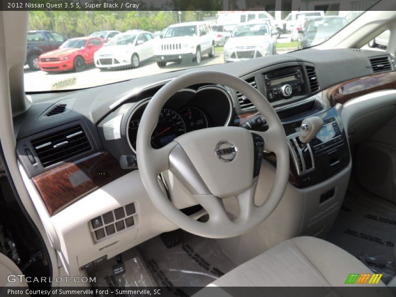 Super Black / Gray 2012 Nissan Quest 3.5 S