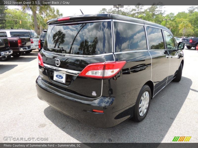 Super Black / Gray 2012 Nissan Quest 3.5 S