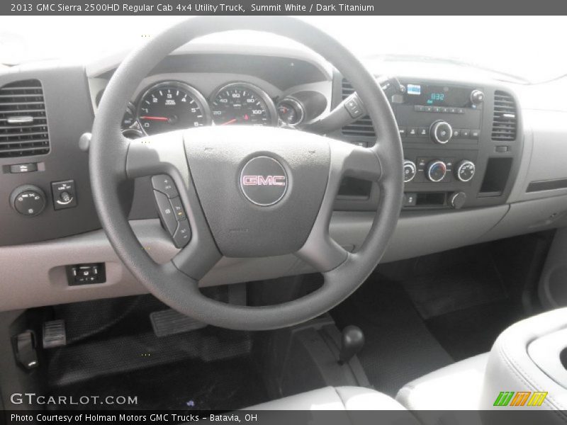 Summit White / Dark Titanium 2013 GMC Sierra 2500HD Regular Cab 4x4 Utility Truck