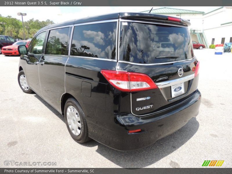 Super Black / Gray 2012 Nissan Quest 3.5 S
