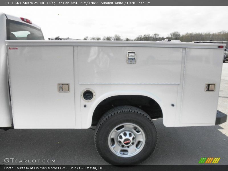 Summit White / Dark Titanium 2013 GMC Sierra 2500HD Regular Cab 4x4 Utility Truck