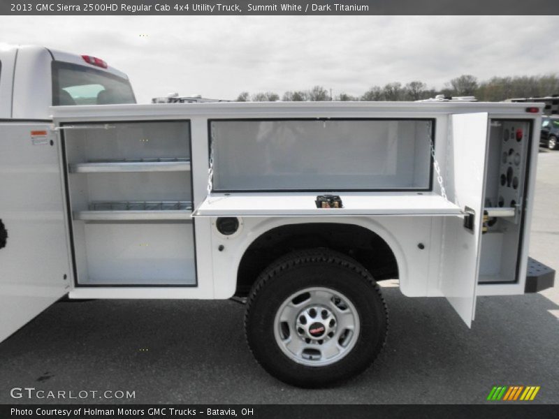 Summit White / Dark Titanium 2013 GMC Sierra 2500HD Regular Cab 4x4 Utility Truck