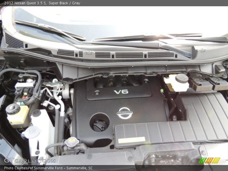 Super Black / Gray 2012 Nissan Quest 3.5 S