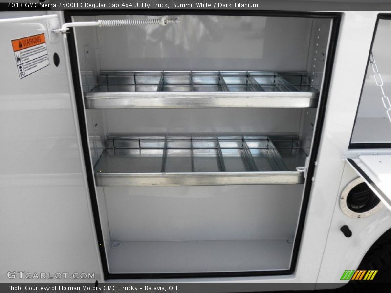 Summit White / Dark Titanium 2013 GMC Sierra 2500HD Regular Cab 4x4 Utility Truck