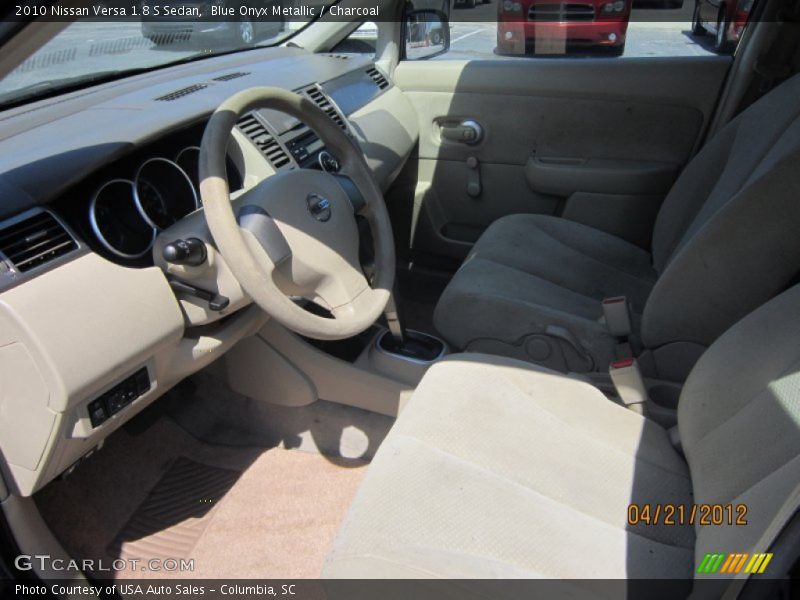 Blue Onyx Metallic / Charcoal 2010 Nissan Versa 1.8 S Sedan