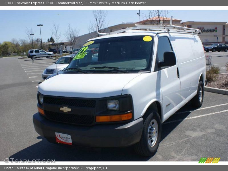 Summit White / Medium Dark Pewter 2003 Chevrolet Express 3500 Commercial Van