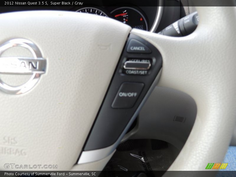 Super Black / Gray 2012 Nissan Quest 3.5 S