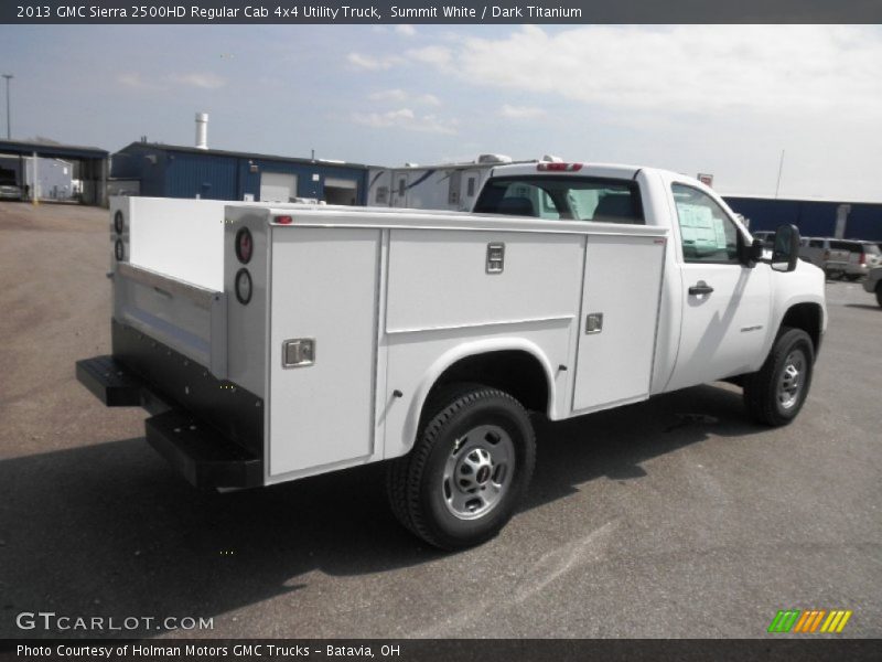 Summit White / Dark Titanium 2013 GMC Sierra 2500HD Regular Cab 4x4 Utility Truck