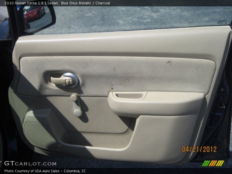 Blue Onyx Metallic / Charcoal 2010 Nissan Versa 1.8 S Sedan