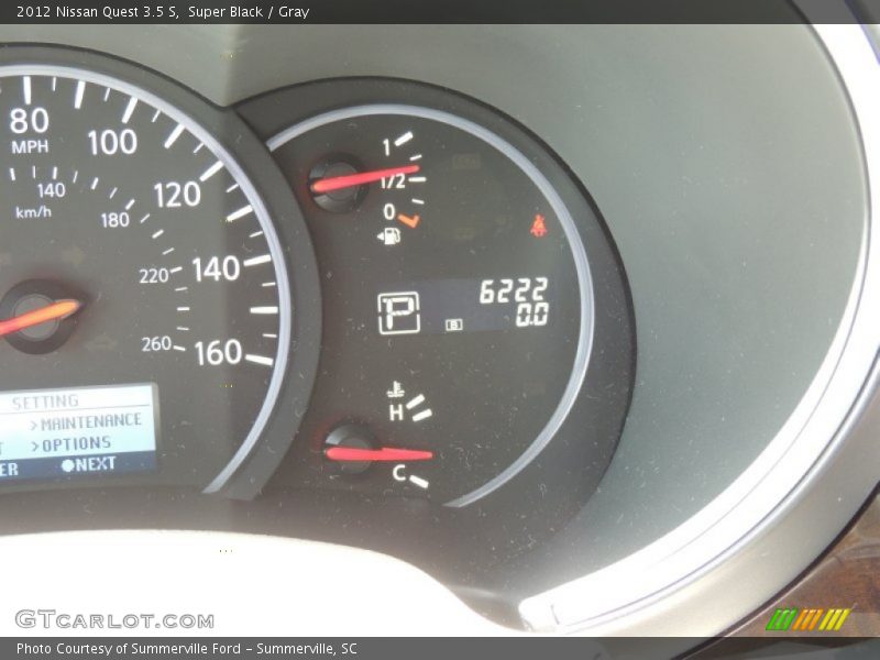 Super Black / Gray 2012 Nissan Quest 3.5 S