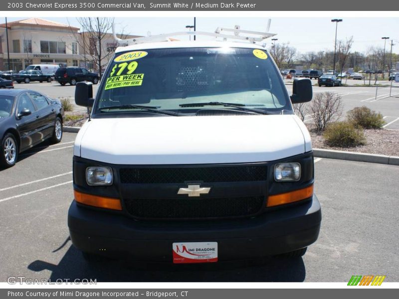 Summit White / Medium Dark Pewter 2003 Chevrolet Express 3500 Commercial Van