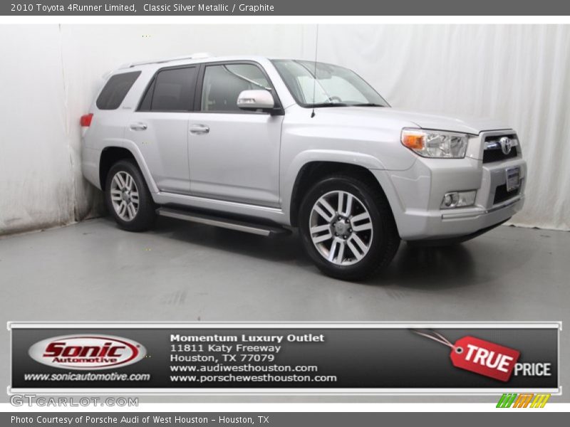 Classic Silver Metallic / Graphite 2010 Toyota 4Runner Limited