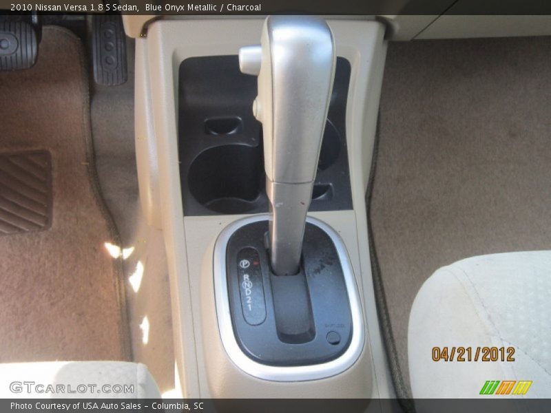 Blue Onyx Metallic / Charcoal 2010 Nissan Versa 1.8 S Sedan