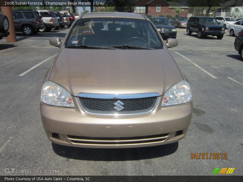 Champagne Beige Metallic / Grey 2008 Suzuki Forenza