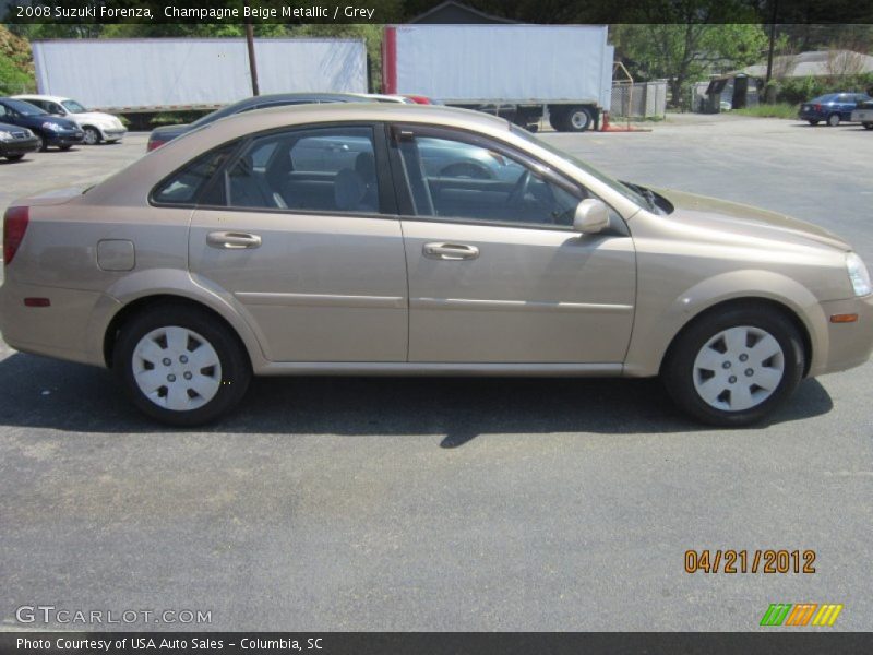 Champagne Beige Metallic / Grey 2008 Suzuki Forenza