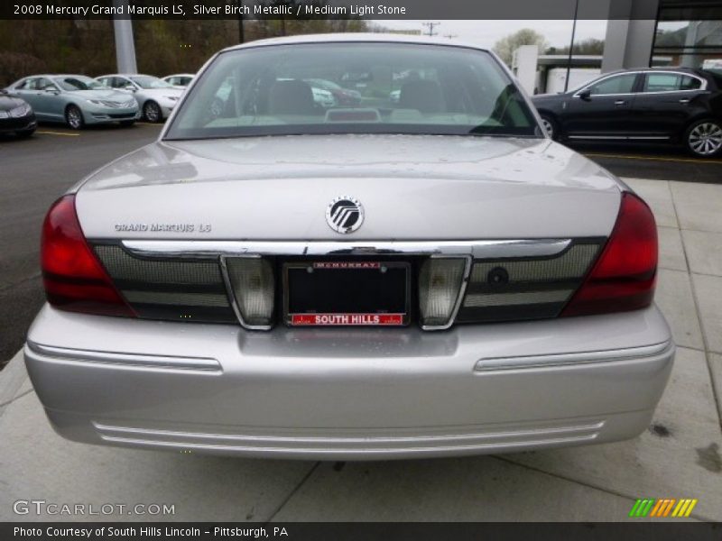 Silver Birch Metallic / Medium Light Stone 2008 Mercury Grand Marquis LS