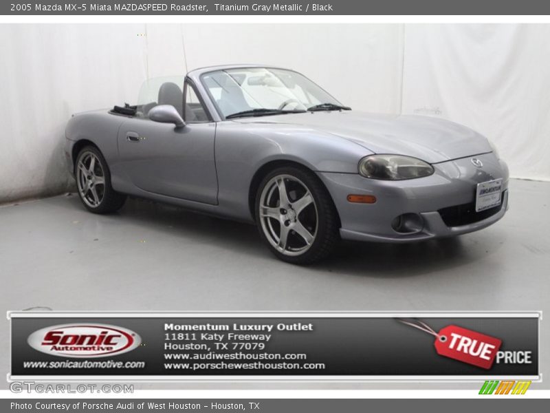 Titanium Gray Metallic / Black 2005 Mazda MX-5 Miata MAZDASPEED Roadster