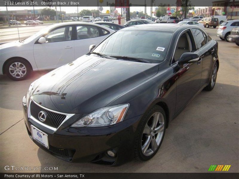 Obsidian Black / Black 2012 Lexus IS 250