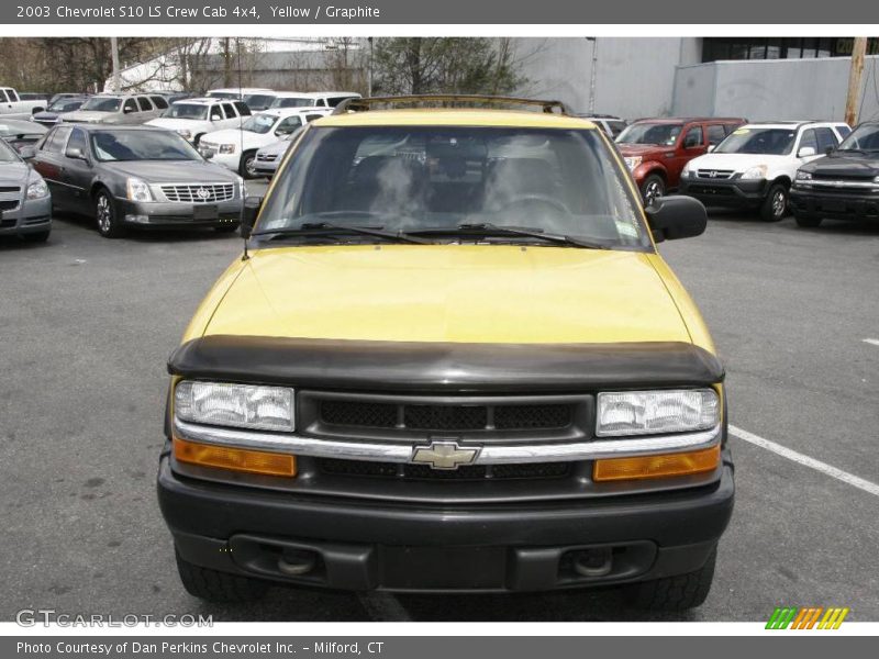 Yellow / Graphite 2003 Chevrolet S10 LS Crew Cab 4x4