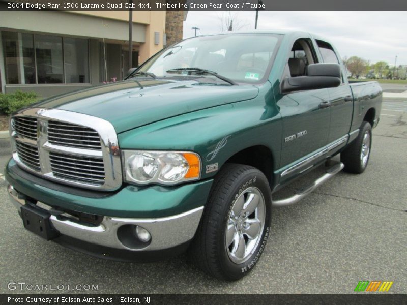 Front 3/4 View of 2004 Ram 1500 Laramie Quad Cab 4x4