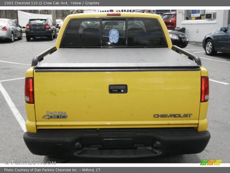 Yellow / Graphite 2003 Chevrolet S10 LS Crew Cab 4x4