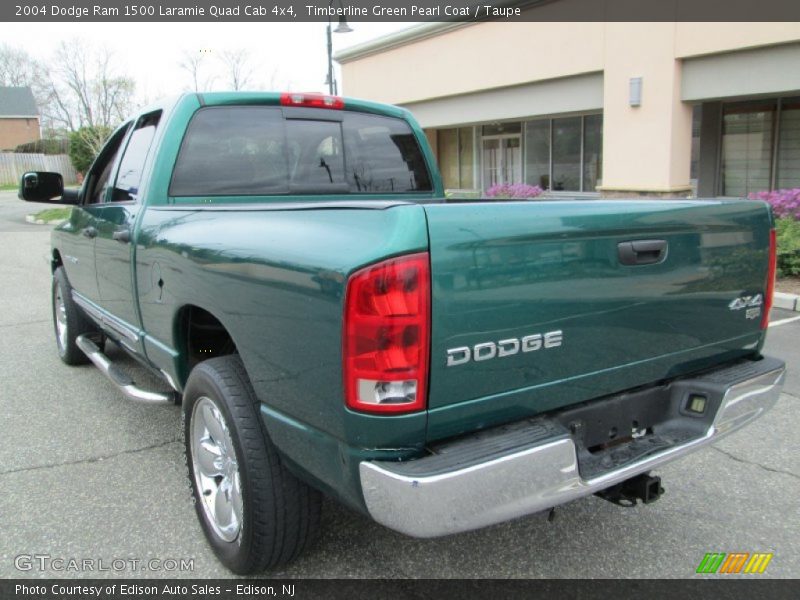 Timberline Green Pearl Coat / Taupe 2004 Dodge Ram 1500 Laramie Quad Cab 4x4