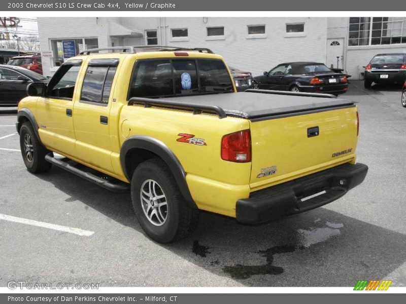 Yellow / Graphite 2003 Chevrolet S10 LS Crew Cab 4x4