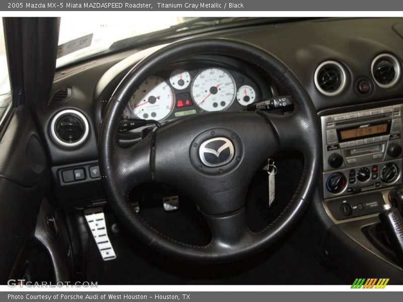 Titanium Gray Metallic / Black 2005 Mazda MX-5 Miata MAZDASPEED Roadster