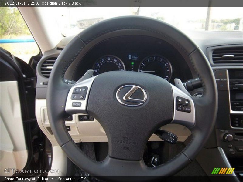 Obsidian Black / Black 2012 Lexus IS 250
