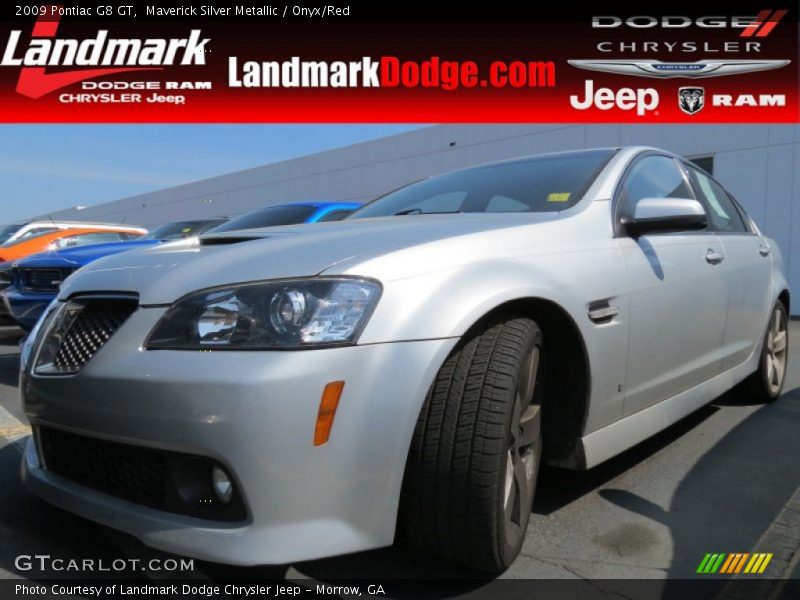 Maverick Silver Metallic / Onyx/Red 2009 Pontiac G8 GT