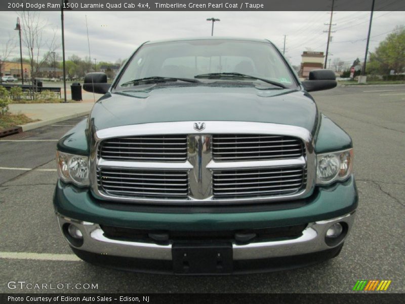Timberline Green Pearl Coat / Taupe 2004 Dodge Ram 1500 Laramie Quad Cab 4x4
