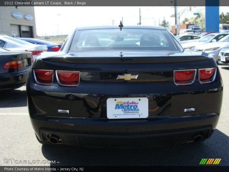 Black / Beige 2012 Chevrolet Camaro LT Coupe