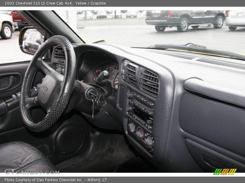Yellow / Graphite 2003 Chevrolet S10 LS Crew Cab 4x4